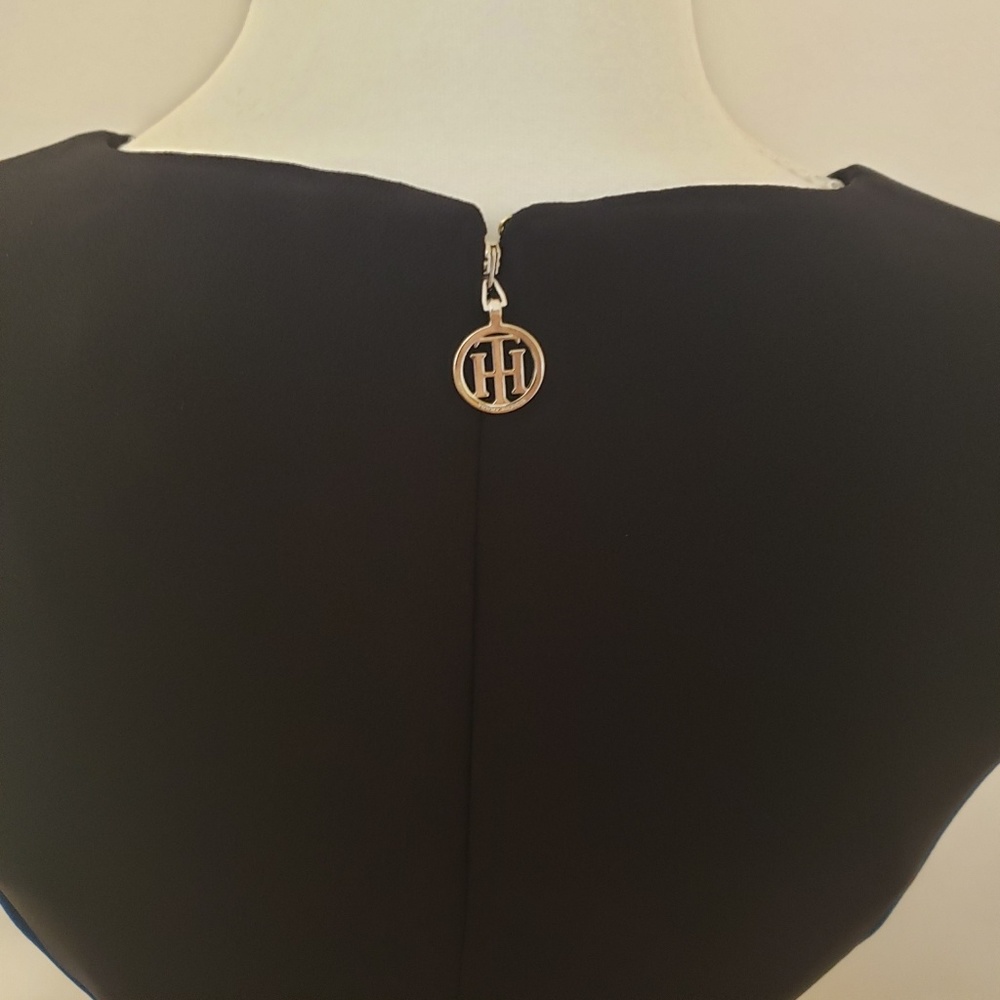 NWT Tommy Hilfiger Blue & Black Sleeveless Dress 4 - Picture 5 of 8